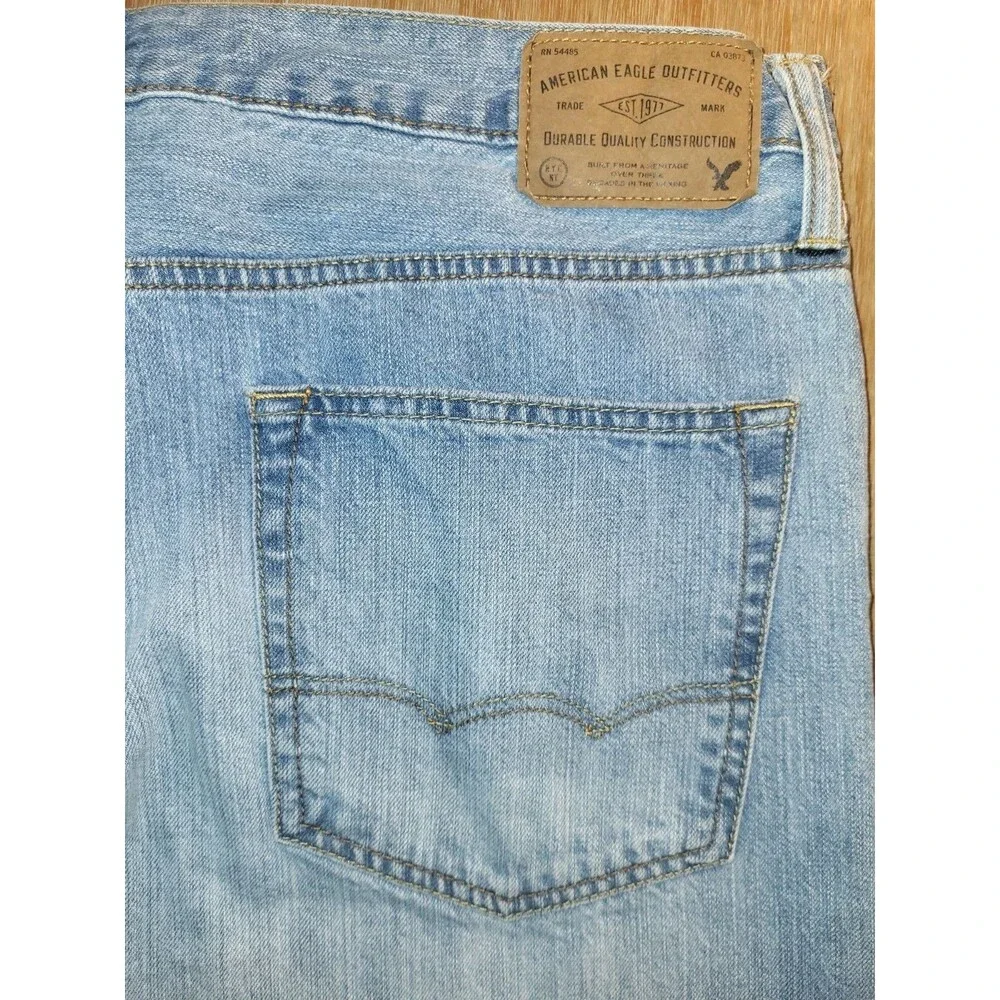 American Eagle Vintage 2015 Relaxed Straight Jeans 100% Cotton 36x34 (Meas... - Picture 3 of 6